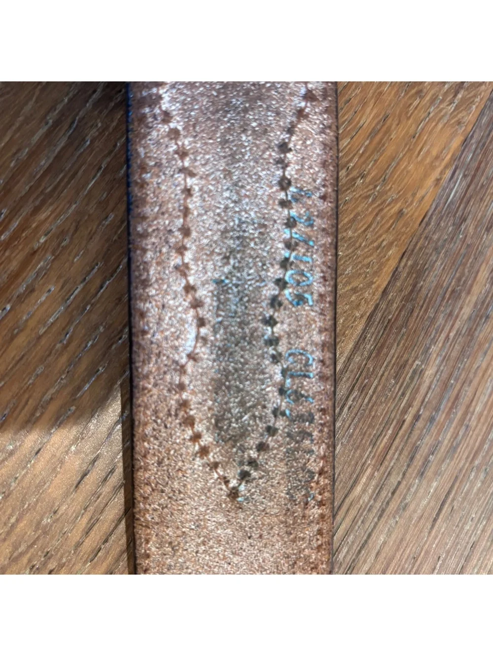 Western Brown Leather Belt with Lace Detail and Silver Conchos, Size 41